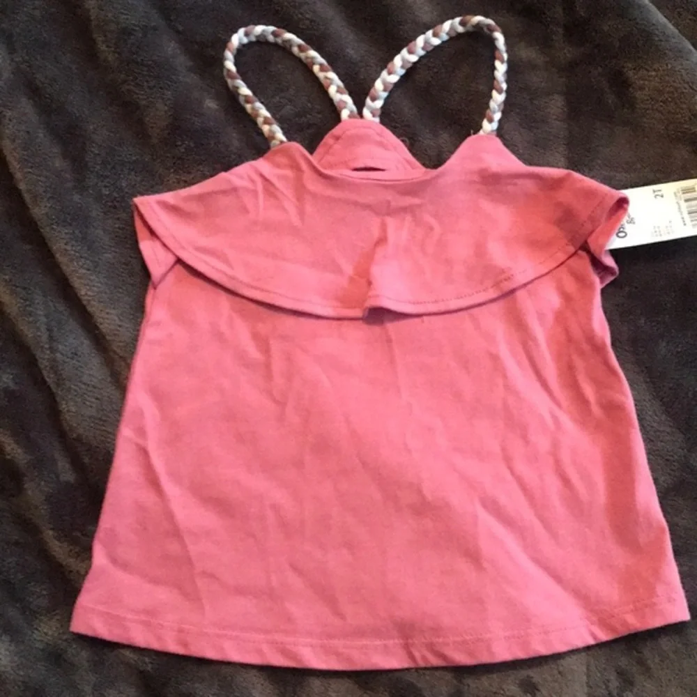 Osh kosh size 2T pink tank top